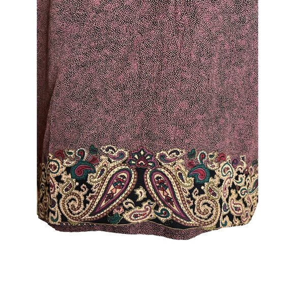 CL Carroll Little Petite Jacket Blouse Set 2P Dots Paisley Boho Career Y2K - Picture 11 of 16